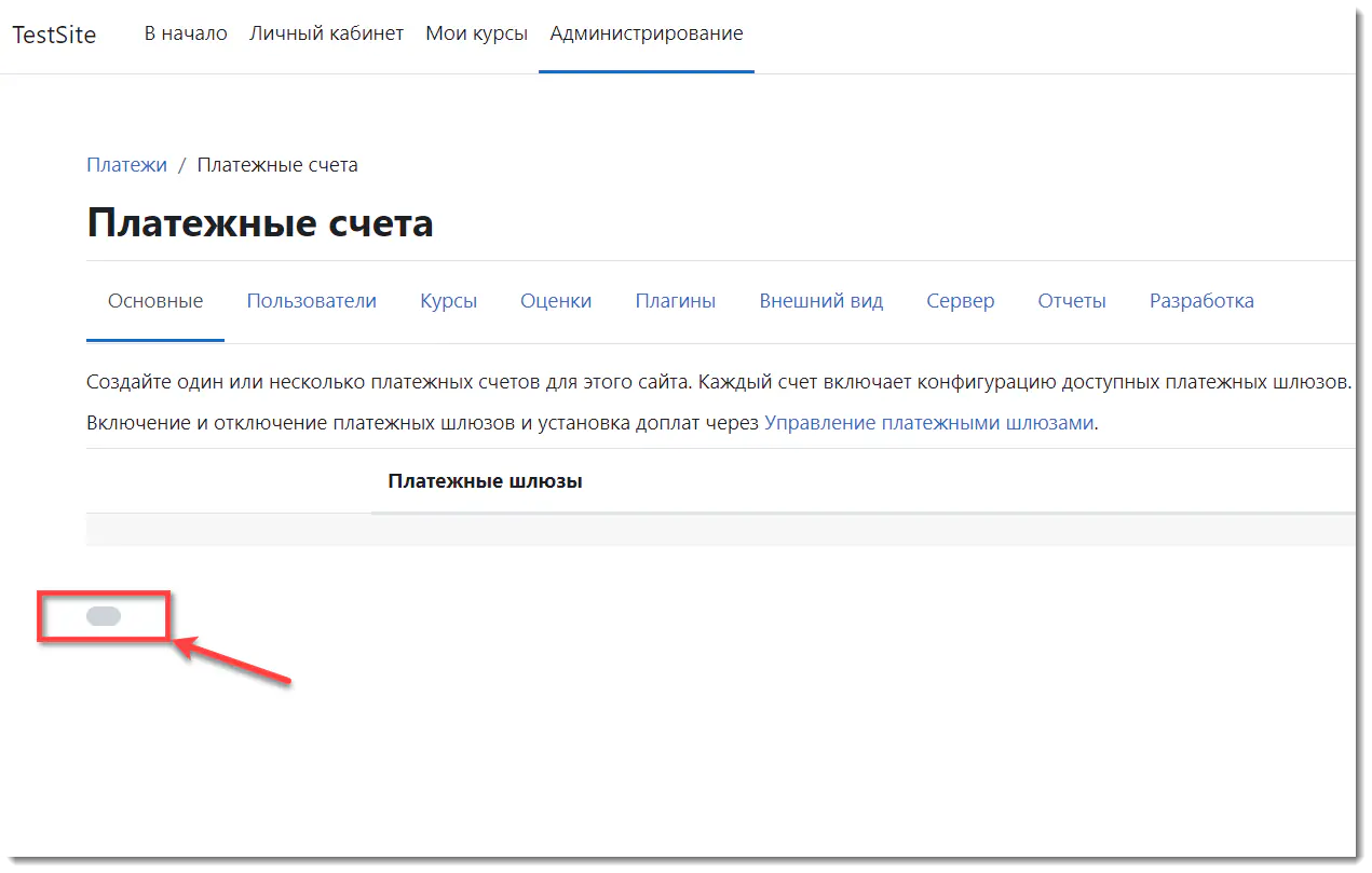 Кнопка для создания &ldquo;платежных счетов&rdquo;